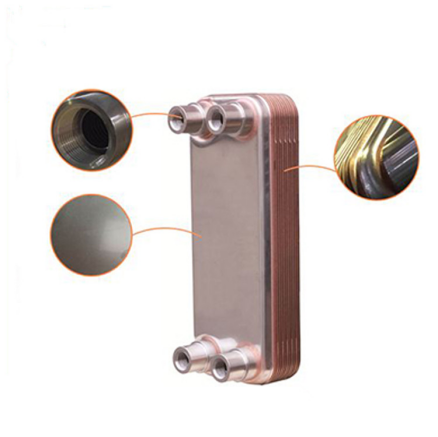 copper brazed 300kw Plate Heat Exchanger for industrial