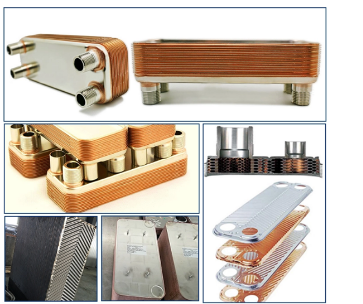 copper stainless steel 80 plate Brazed Plate Heat Exchanger